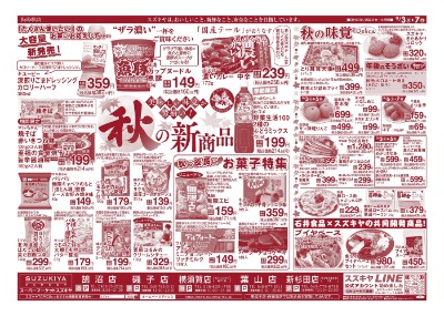 美味しい味覚が勢揃い！ 秋の新商品