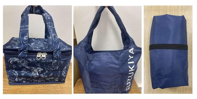保冷BOX型ランチバッグ、マルシェ型バッグも